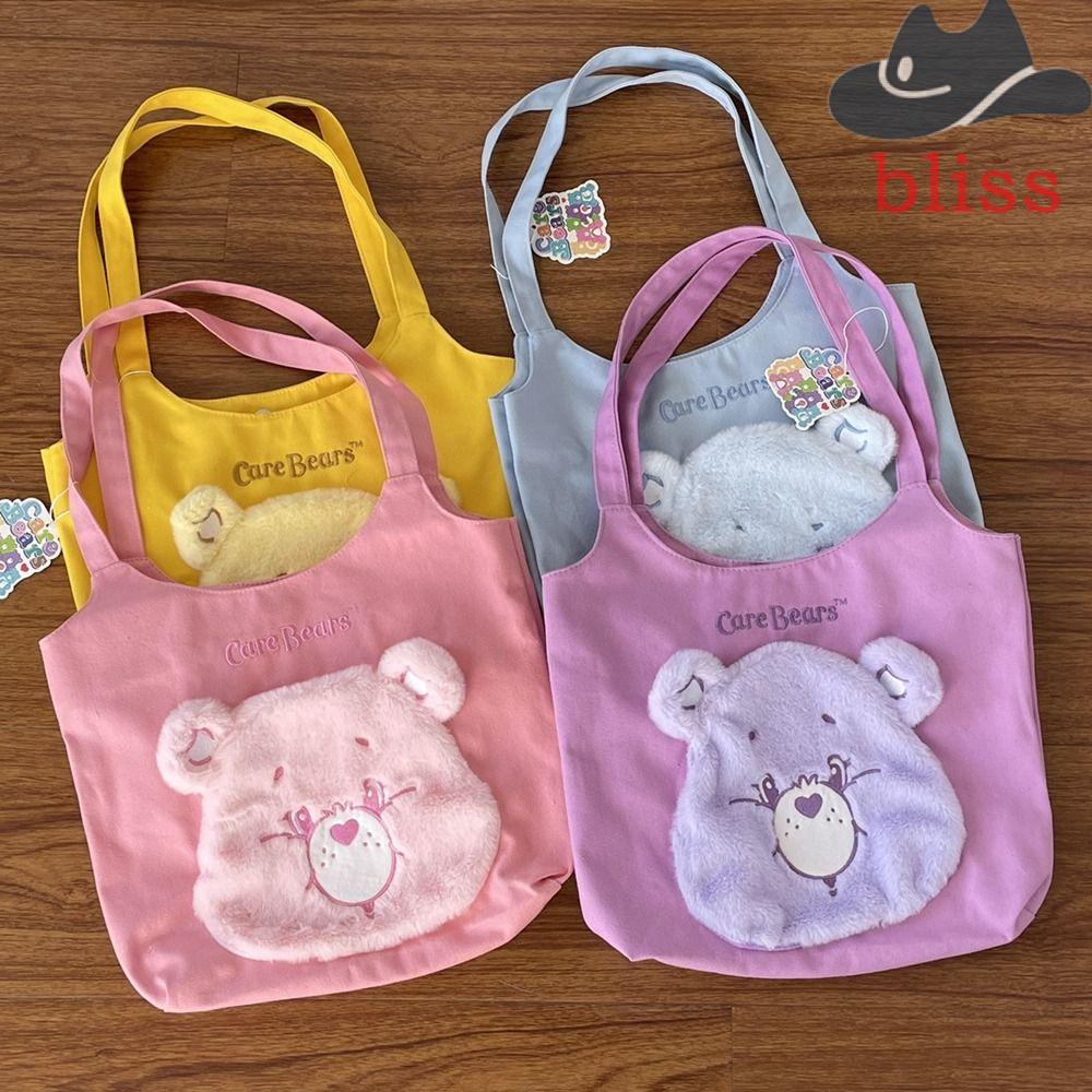 BLISS Túi Tote Đeo Vai In Chữ Sức Chứa Lớn Siêu Nhẹ Thời Trang Cho Nữ