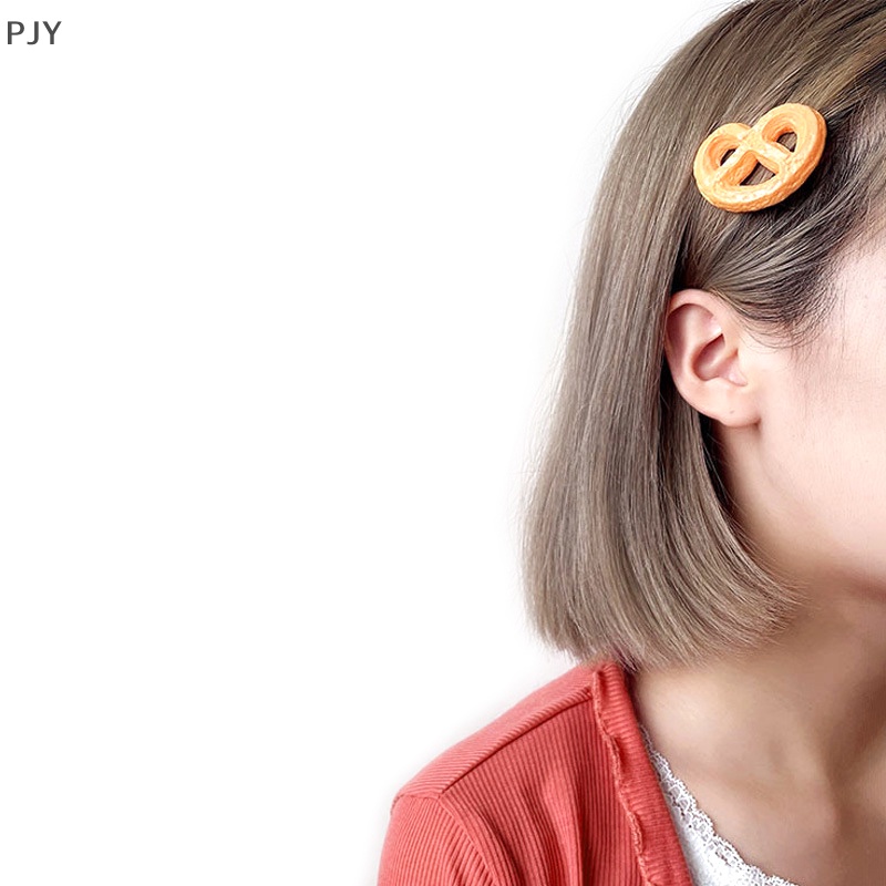 1 Kẹp Tóc Hình Bánh Quy Dễ Thương Sáng Tạo Cho Bé Gái PJ