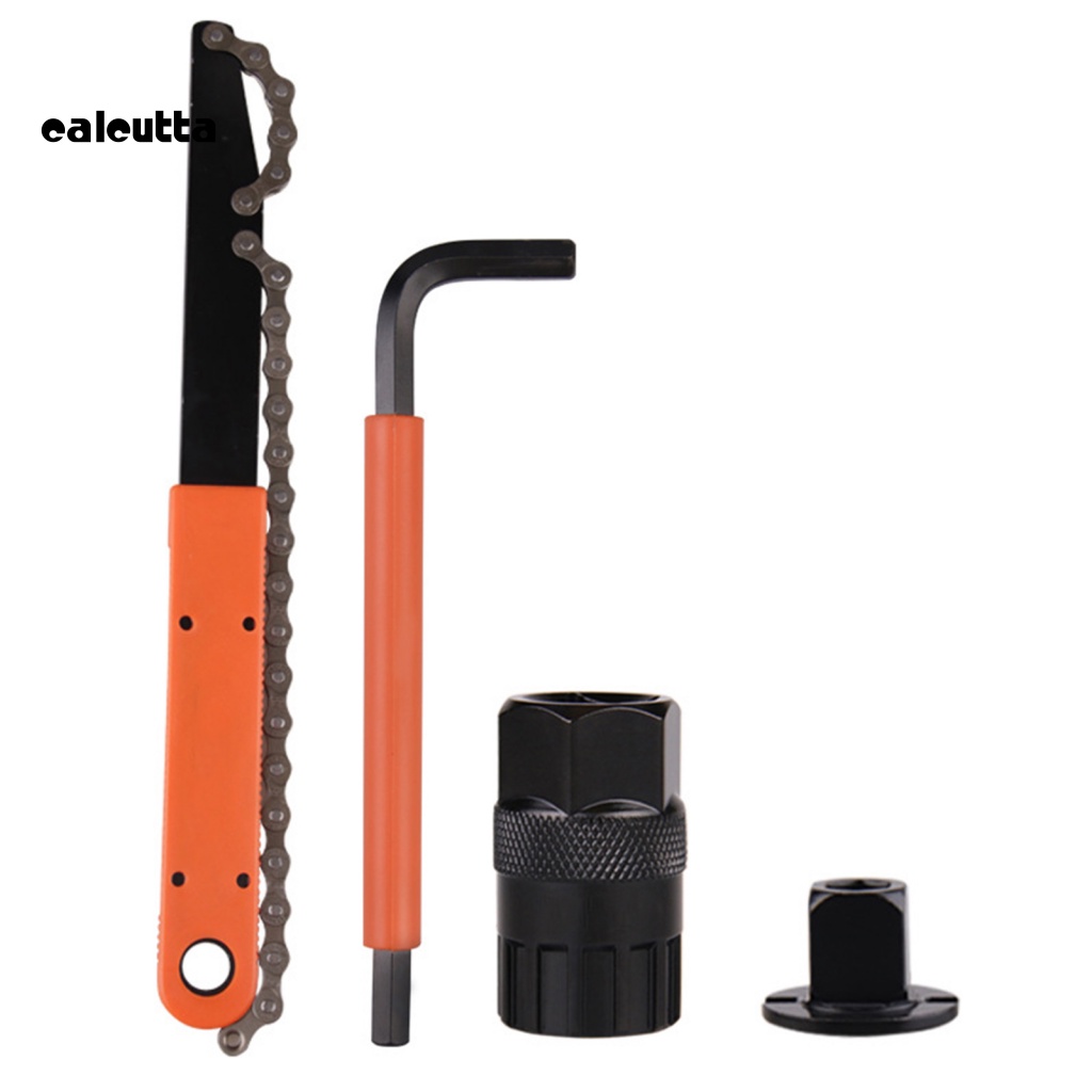 Bộ 4 Dụng Cụ Tháo Gỡ Băng Cát Sét Bằng Thép Không Gỉ Độ Cứng Cao Cho Xe Đạp