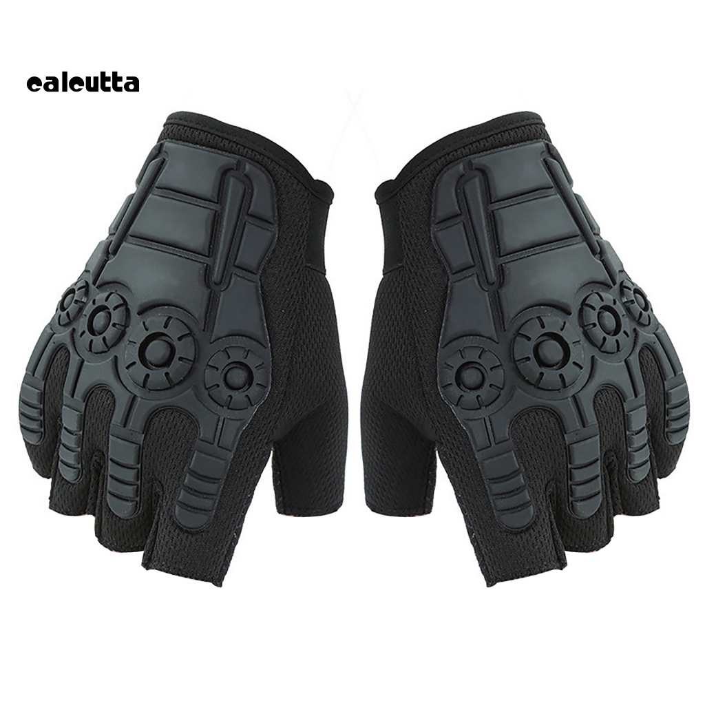 1 Đôi Găng Tay Nửa Ngón Chống Trượt Có Thể Điều Chỉnh Dành Cho Luyện Tập Xe Đạp