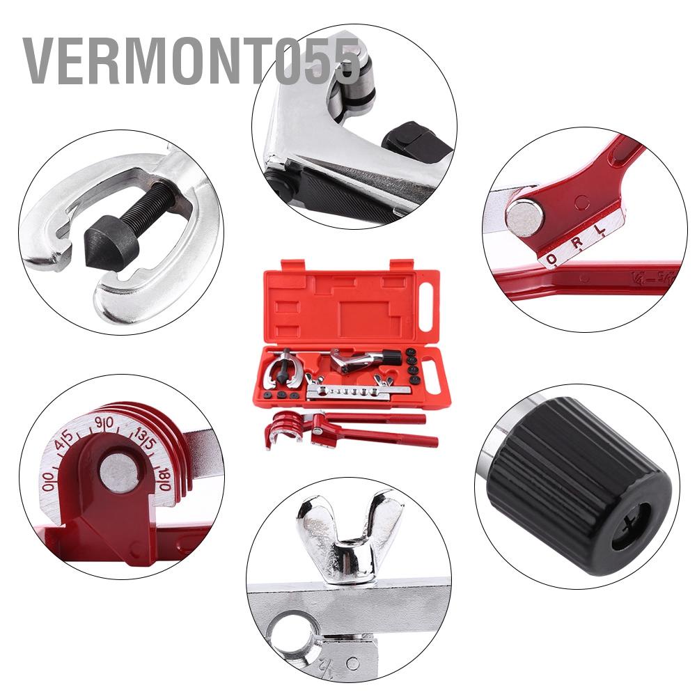 Vermont055 Bộ dụng cụ loe ống 11pc sửa chữa phanh nhiên liệu với bộ công uốn cắt