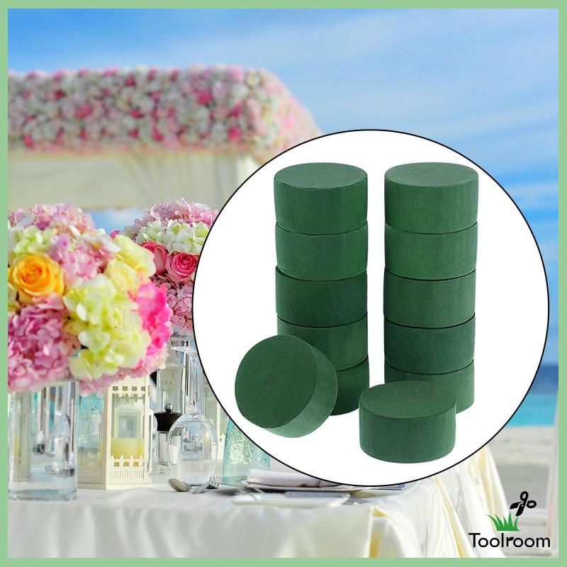 Set 12 Mút Xốp Tròn 9cm Họa Tiết Hoa Cao Cấp Đa Ứng Dụng