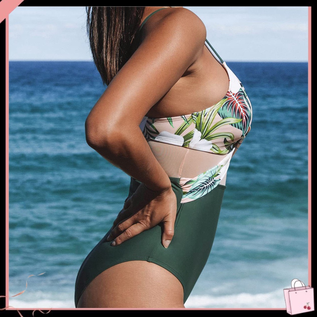 {Soltweter} Bikini Lưới Quấn Chéo Một Mảnh Kiểm Soát Eo Cao Cho Nữ Bể bơi