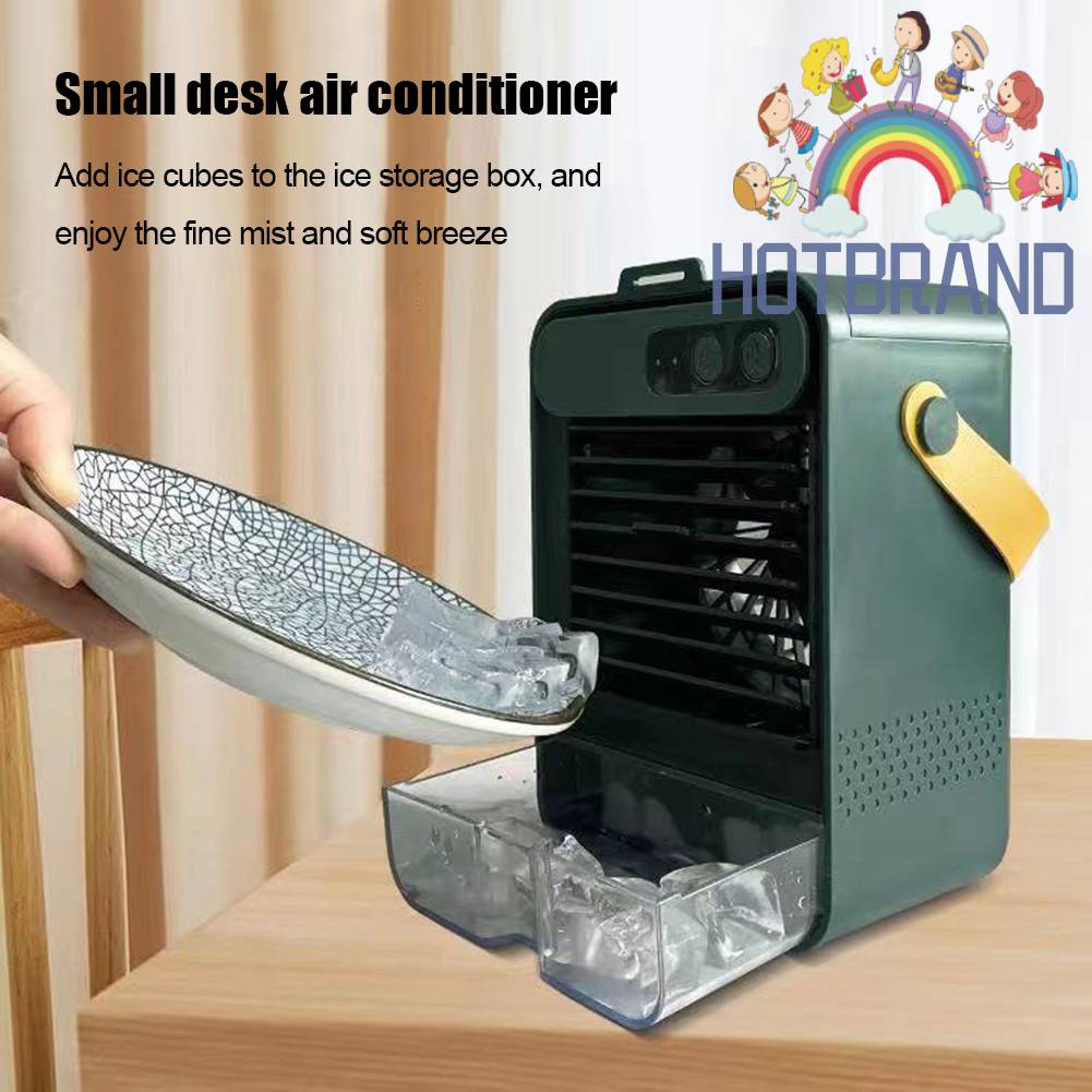 Quạt Mini Làm Mát Phun Sương Tạo Độ Ẩm 3 Tốc Độ Ít Ồn 1200mah