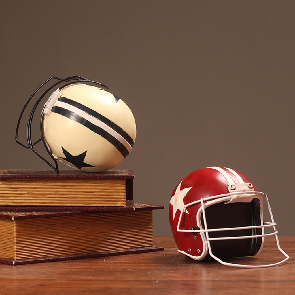 Mô Hình Mũ Bóng Bầu Dục Bằng Nhựa Resin Thân Thiện Với Môi Trường Trang Trí Nhà Cửa Kiểu Vintage Đẹp Mắt