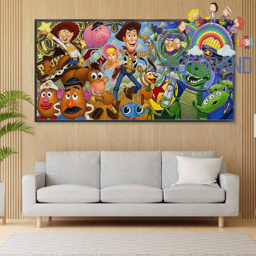 Toàn Bộ Cuộn Chỉ Thêu 11CT In Hoạt Hình Toy Story