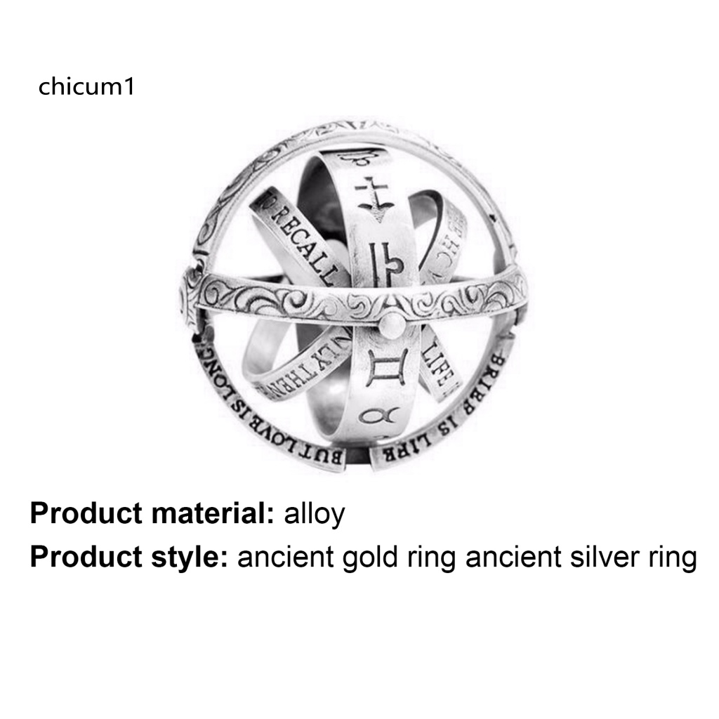 Nhẫn Thời Trang Có Thể Gập Lại Hình Thiên Văn Học Sáng Tạo