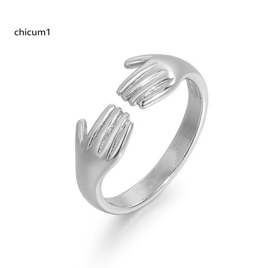 Nhẫn Mạ Điện Hình Trái Tim Phong Cách Retro Cá Tính Cho Nữ