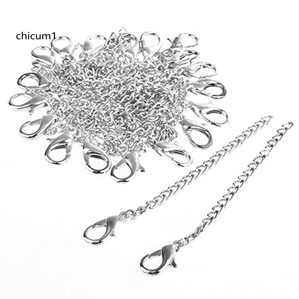 Set 20 Phụ Kiện Nối Dài Trang Sức Mạ Bạc Thời Trang