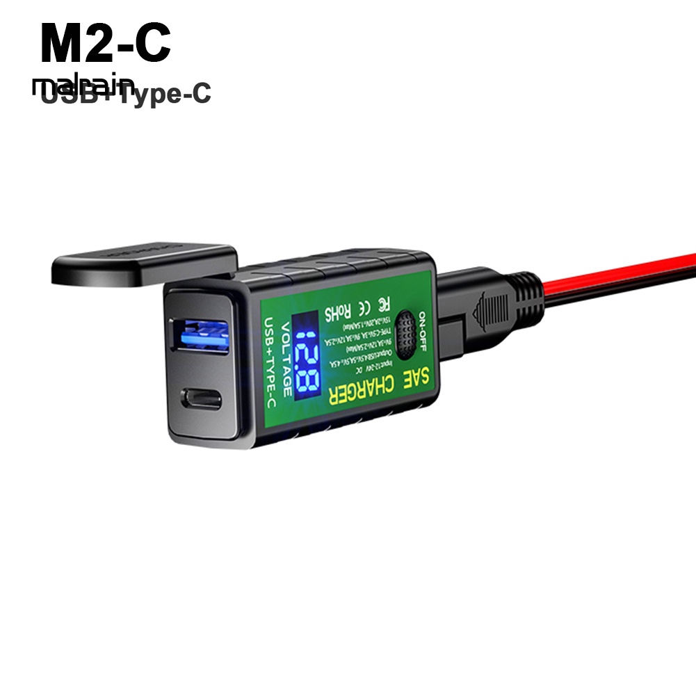 Công Tắc Bật / Tắt Sạc Nhanh Chuyển Đổi Từ M2 31A / 48A SAE Sang USB Type-C