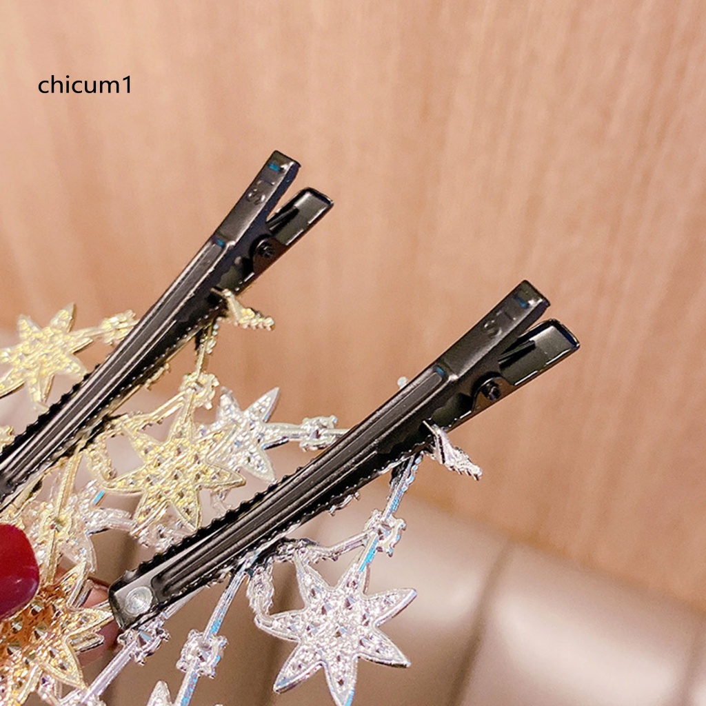 Kẹp Tóc Hình Ngôi Sao Đính Đá Lấp Lánh Thời Trang Cho Nữ