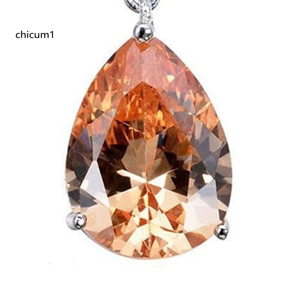 Khuyên Tai Giọt Nước Đính Đá Thời Trang