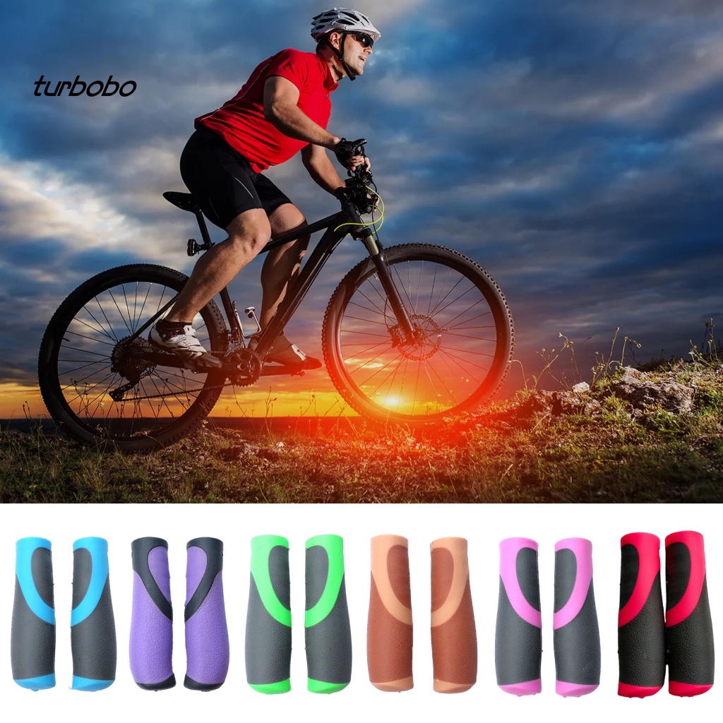 1 Cặp Vỏ Bọc Tay Lái Xe Đạp Trái / Phải Bằng Cao Su Chống Trượt Tiện Dụng