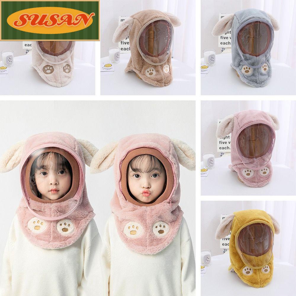 SUSANS Mũ Trùm Tai Giữ Ấm Mùa Đông Chất Liệu Dày Dặn