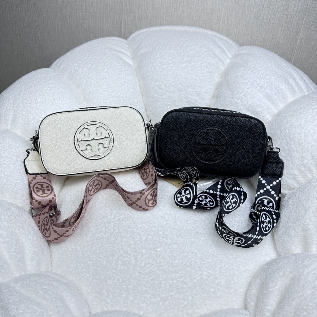 Túi Đeo Vai Tory Burch8373 Bằng Vải Canvas Phong Cách Retro Sang Trọng Dành Cho Nữ