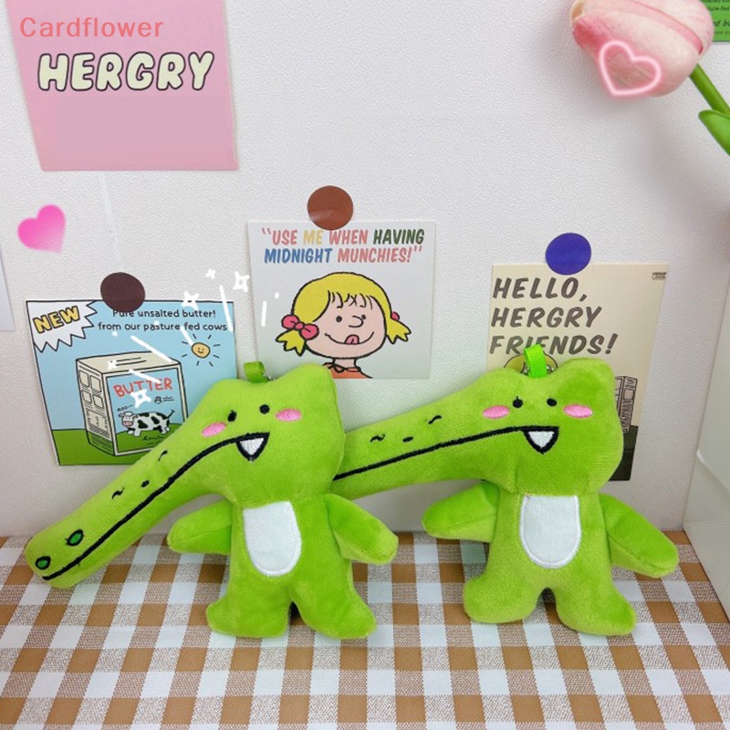 &lt; Cardflower &gt; Móc Khóa Hình Cá Sấu Nhồi Bông Phong Cách Ins Mới Dễ Thương Trang Trí Ba Lô / Cốp Xe Hơi / Quà Tặ