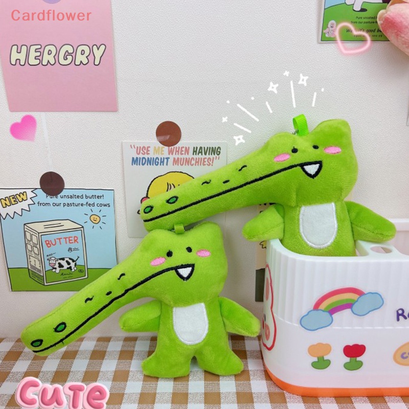 &lt; Cardflower &gt; Móc Khóa Hình Cá Sấu Nhồi Bông Phong Cách Ins Mới Dễ Thương Trang Trí Ba Lô / Cốp Xe Hơi / Quà Tặ