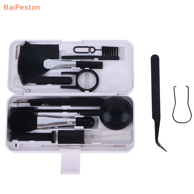 Bộ Dụng Cụ Vệ Sinh Màn Hình Máy Tính / Bàn Phím 19 Trong 1 Có Giá Đỡ