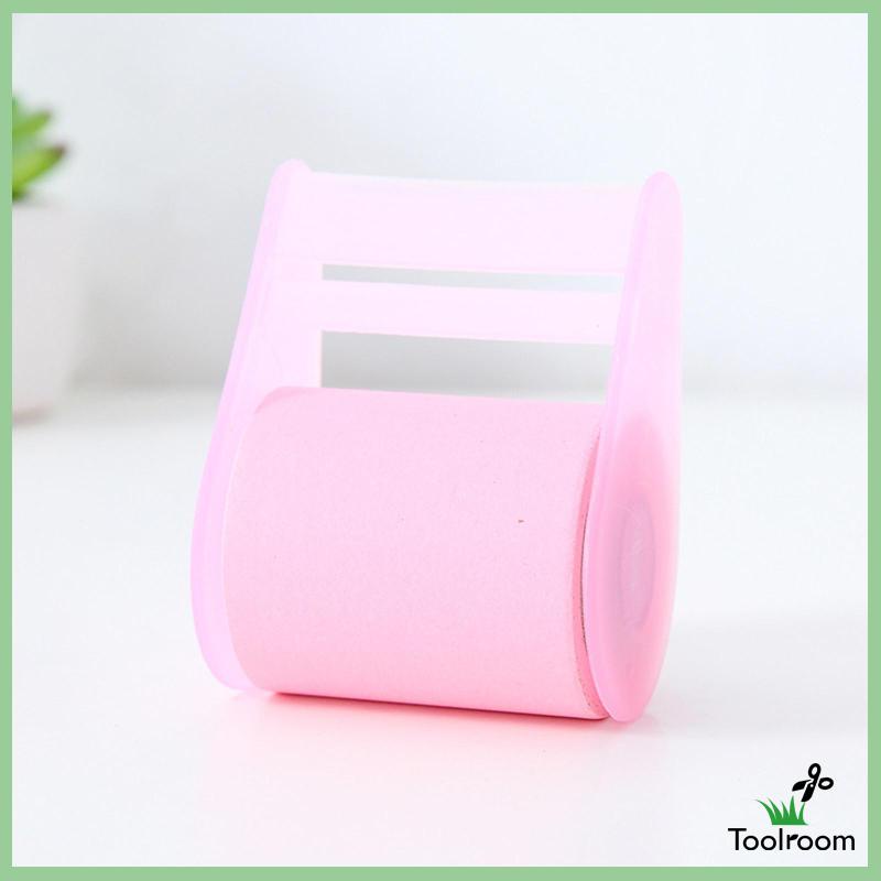 Set 4 Cuộn Giấy Ghi Chú Tự Dính Có Hộp Đựng Cho Sách / Notebook / Văn Phòng / Nhà Ở