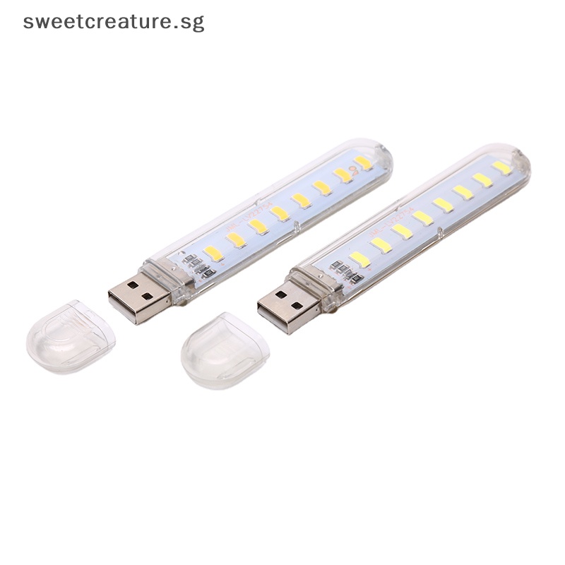 Đèn LED Đọc Sách 8 Bóng SMD 5V Ánh Sáng Trắng Ấm Kết Nối USB