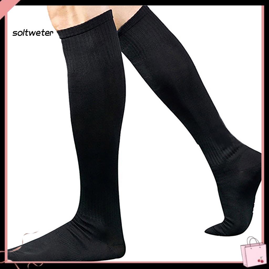 1 Đôi Tất Thể Thao Dài Qua Gối Màu Sắc Trơn Thấm Hút Mồ Hôi Tốt Chất Lượng Cao Cho Nam