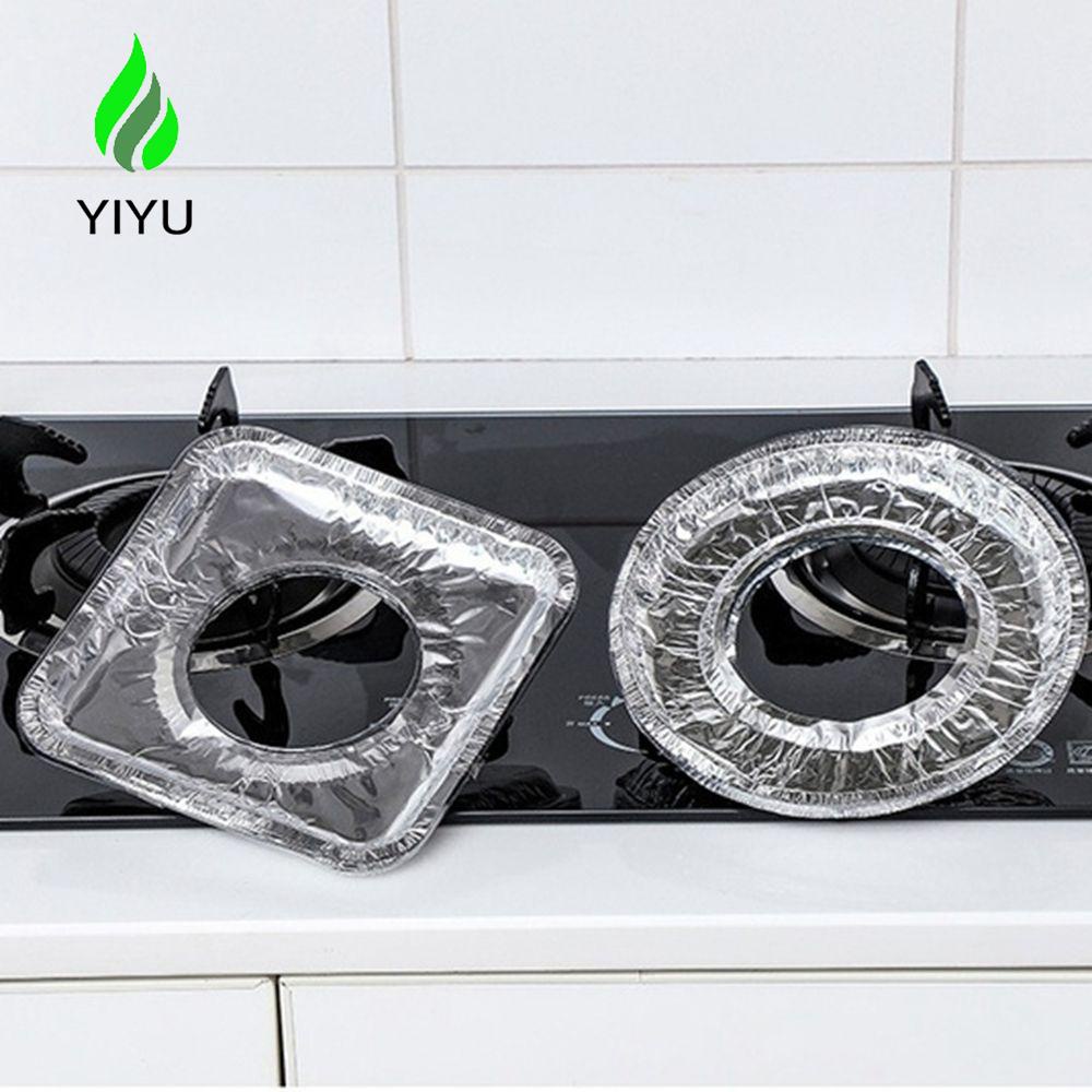 YIYU Tấm Lót Bếp Ga Bằng Lá Nhôm Chịu Nhiệt Độ Cao Chống Dầu Mỡ Tiện Dụng