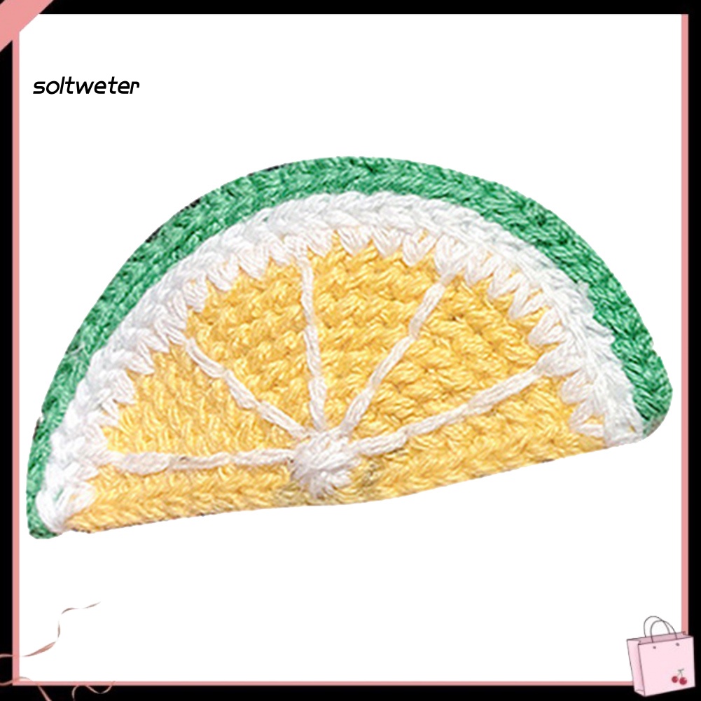 Kẹp Tóc Đan Móc Hình Trái Cây Hoạt Hình Cho Nữ