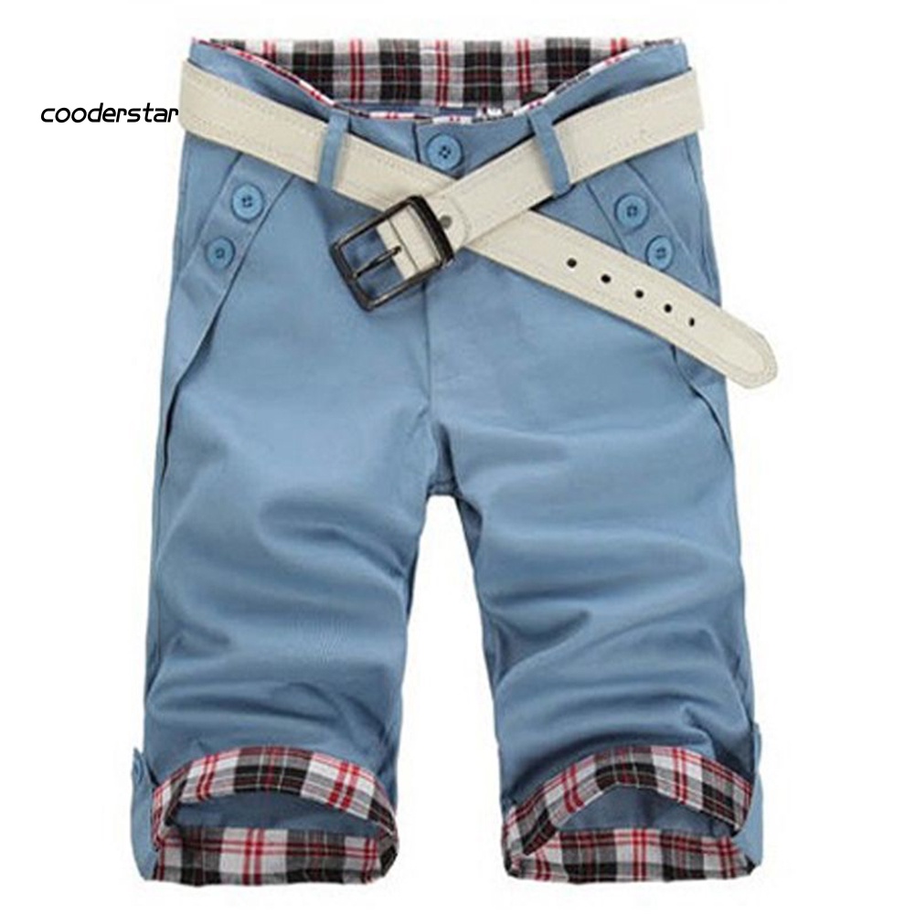 Quần Lửng Họa Tiết Kẻ Sọc Thời Trang Mùa Hè Dành Cho Nam