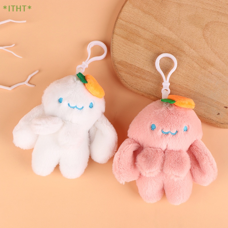 Móc Khóa Thỏ Nhồi Bông Mềm Mại Đáng Yêu Dành Cho Ba Lô / Móc Khóa Mới