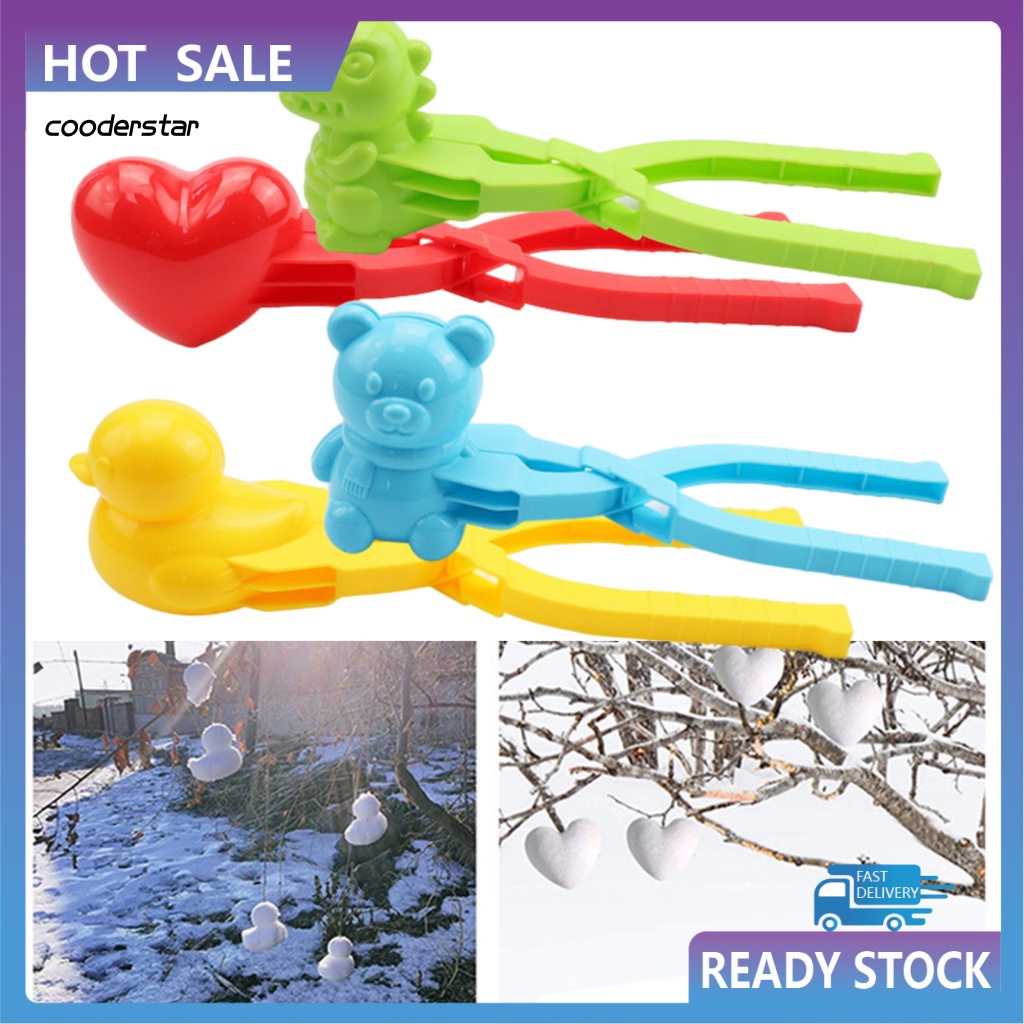 1 Bộ Kẹp Làm Quả Cầu Tuyết Chịu Nhiệt Độ Thấp Họa Tiết Hoạt Hình Giải Trí Vào Mùa Đông Cho Bé