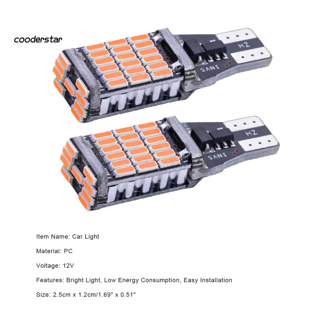 Đèn LED TíN HiệU ChốNg Sương Mù Cho Xe Hơi COOD T15 4014 45SMD