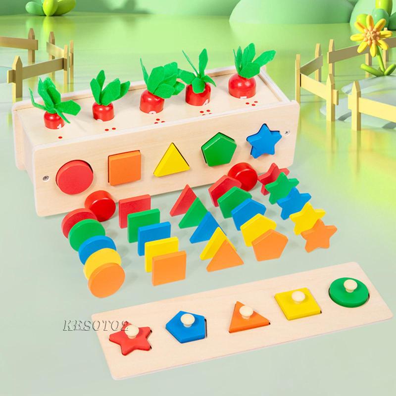 Bộ Đồ Chơi Xếp Hình Bằng Gỗ Cho Bé