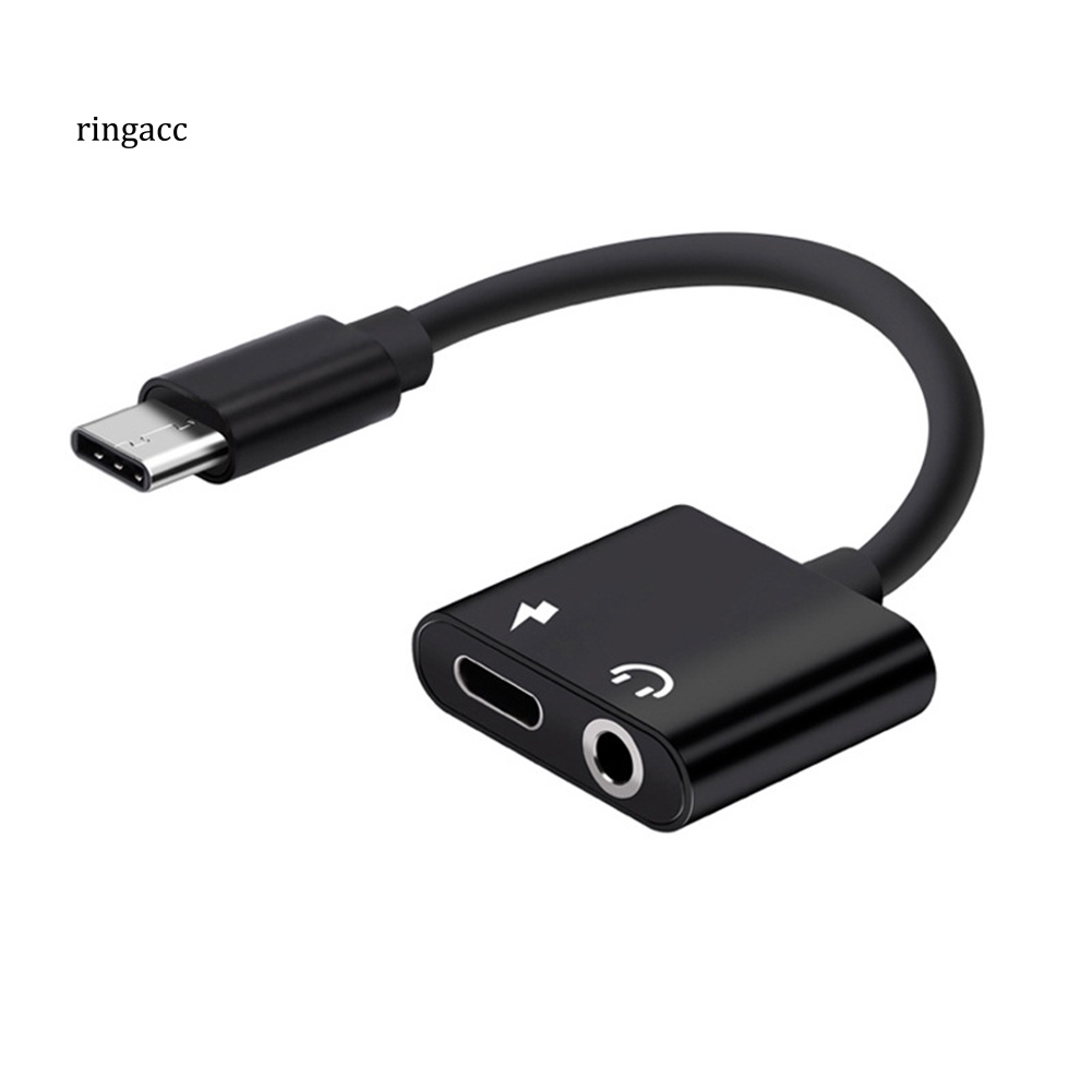 Đầu Chuyển Đổi Âm Thanh RGA 2 Trong 1 Type-C Sang 35mm