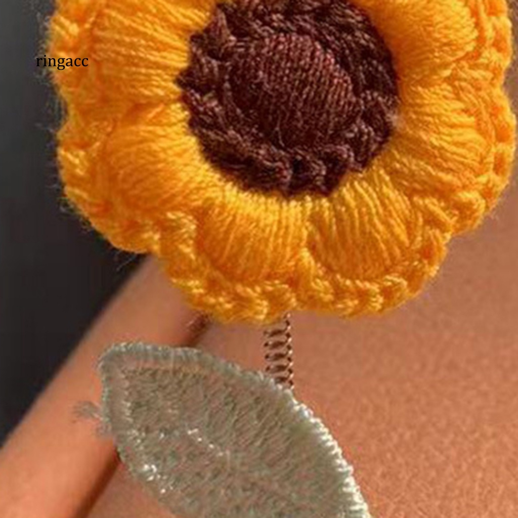 Rga 1 Bộ Phụ Kiện Trang Trí Bảng Điều Khiển Xe Hơi Hình Hoa Hướng Dương Mini Xinh Xắn