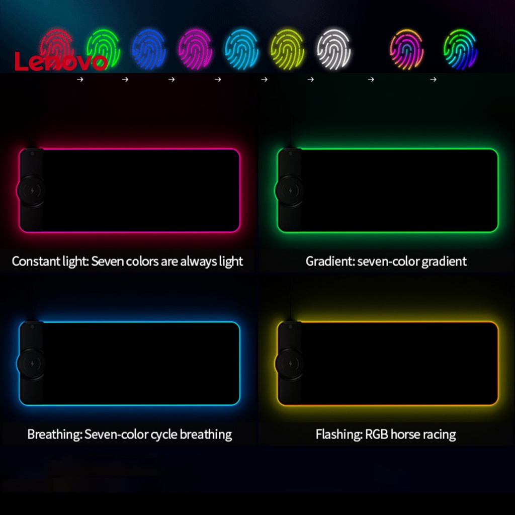 Tấm Lót Chuột Và Bàn Phím Không Dây 15W RGB K9186 Họa Tiết Hoa Hướng Dương Dành Cho Game Thủ