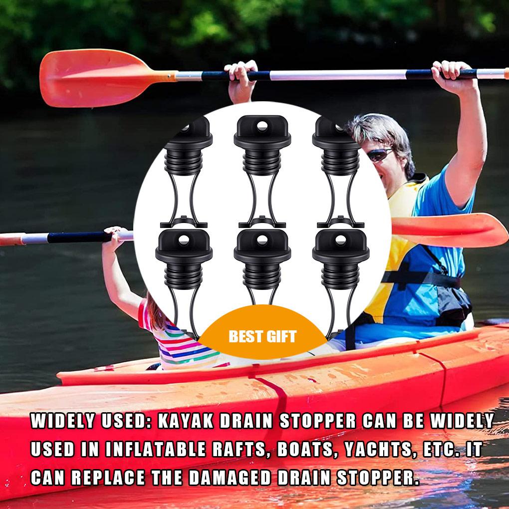 Set 6 Nút Chặn Cống Thoát Nước Thuyền Kayak Bơm Hơi Bằng Nhựa