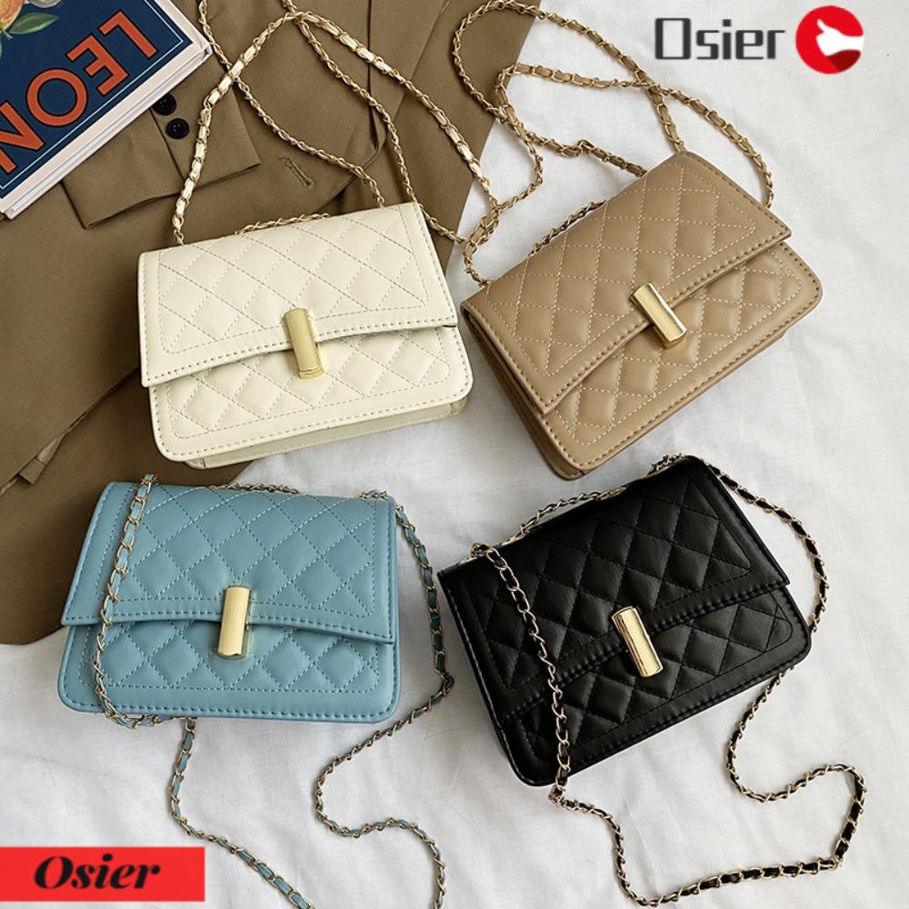 OSIER1 Túi Xách Đeo Vai Hoạ Tiết Hình Thoi Hợp Thời Trang Cho Nữ