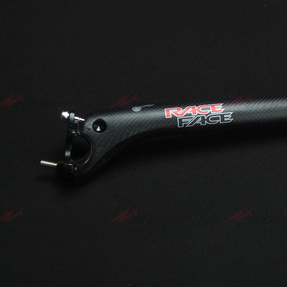 Thanh Đỡ Yên Xe Đạp Leo Núi Bằng Sợi Carbon Màu Trắng 20Degree 27.2 / 31.6 * 350 / 400mm