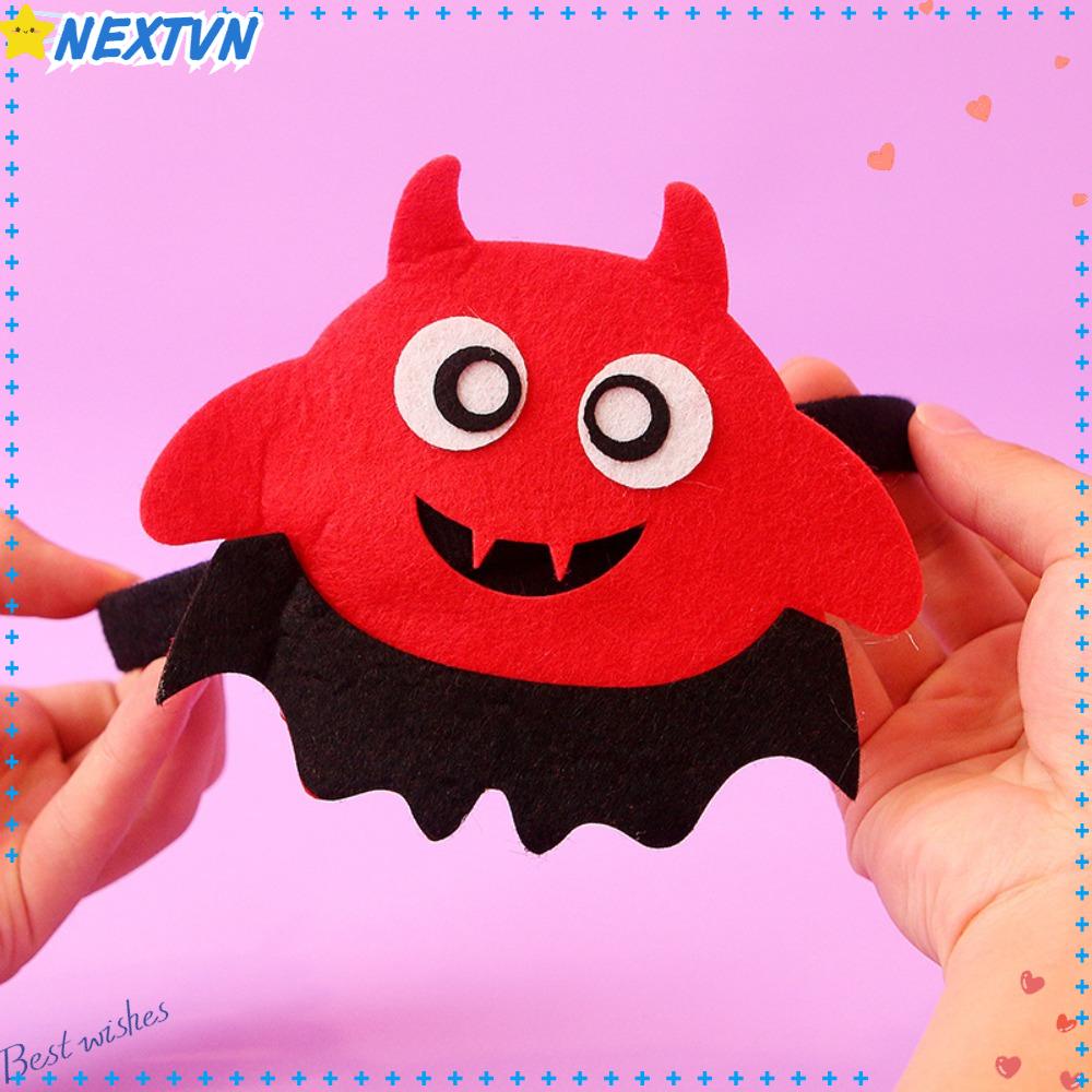 NEXTVN Set 2 Băng Đô Cài Tóc Bằng Vải Không Dệt Hình Dơi Bí Ngô Ác Quỷ Trang Trí Halloween Cho Người Lớn