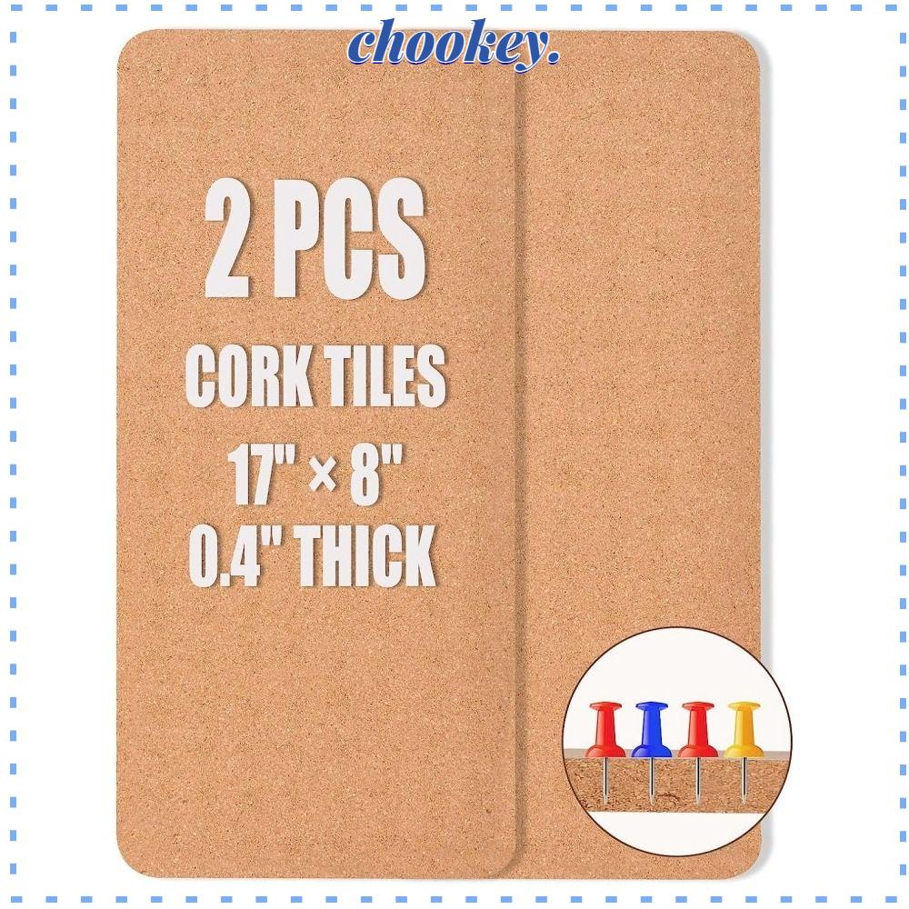 CHOOKEY Bảng Gỗ Bần Không Khung Dùng Viết Thông Điệp Trang Trí Nhà Cửa