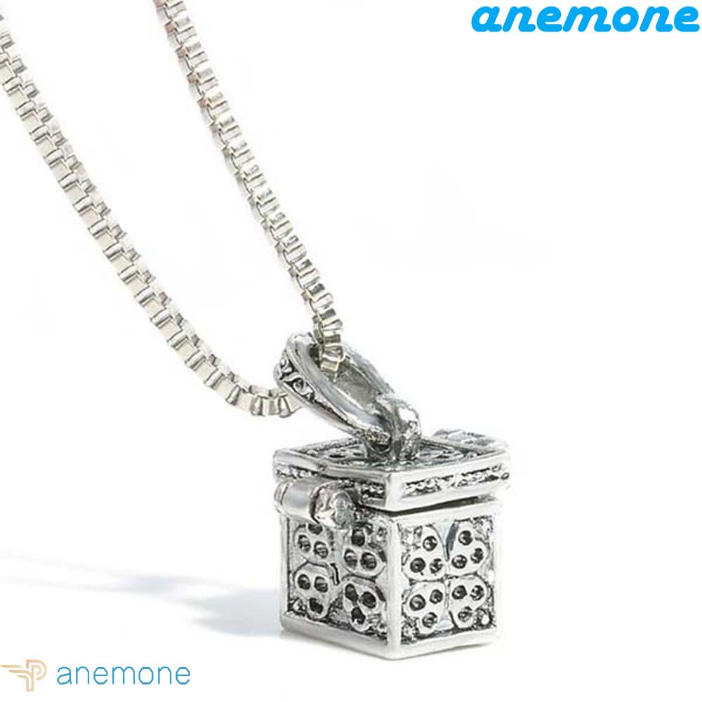 ANEMONE Vòng Cổ Mặt Chữ Urn Màu Bạc Thời Trang Cho Nam Và Nữ