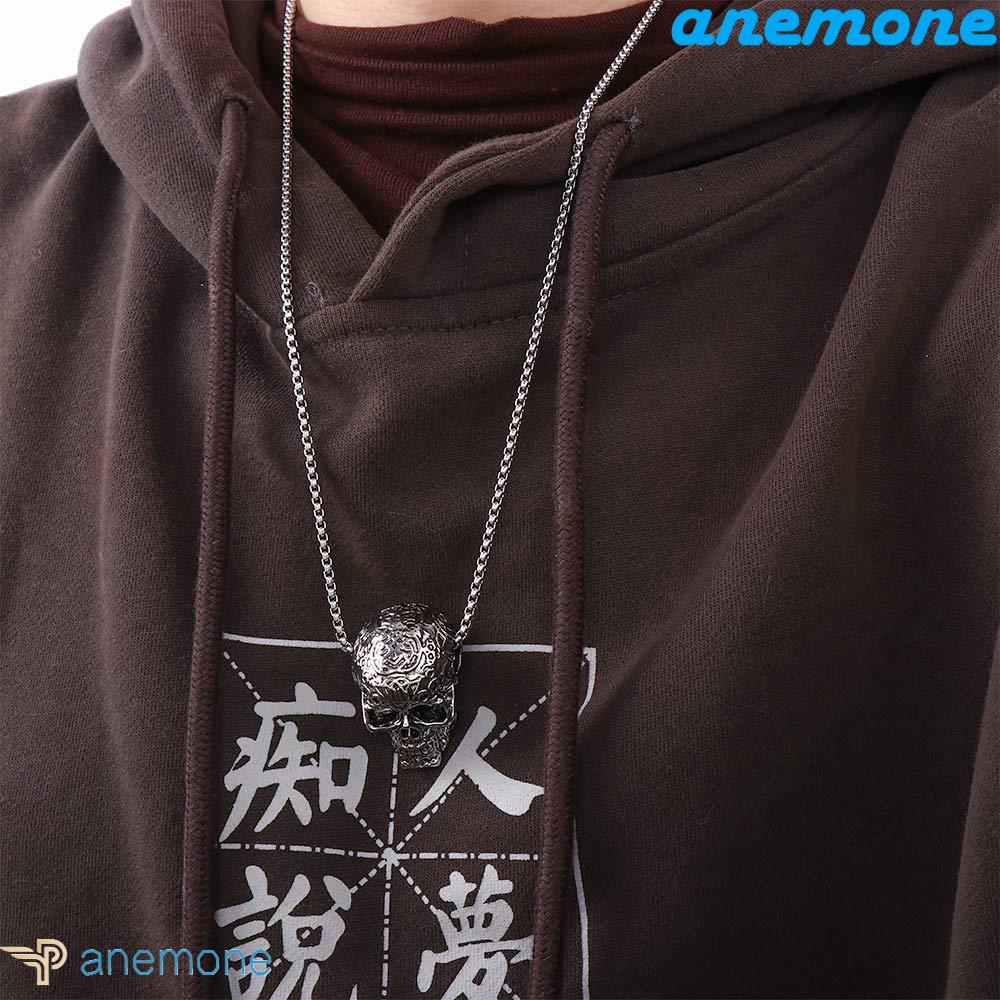 ANEMONE Vòng cổ HìNh ĐầU Lâu BằNg ThéP Không Gỉ