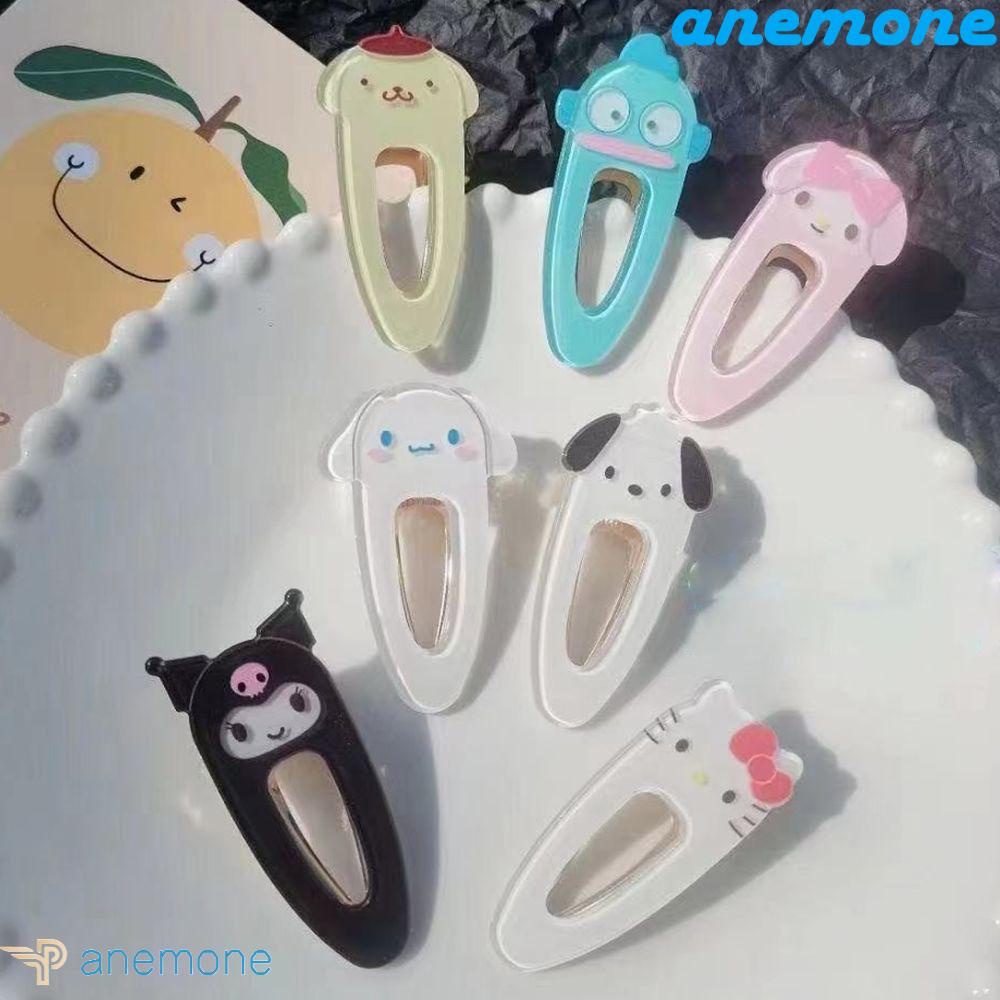ANEMONE Kẹp Tóc Hình Melody Dễ Thương Phong Cách Retro Hàn Quốc Cho Nữ