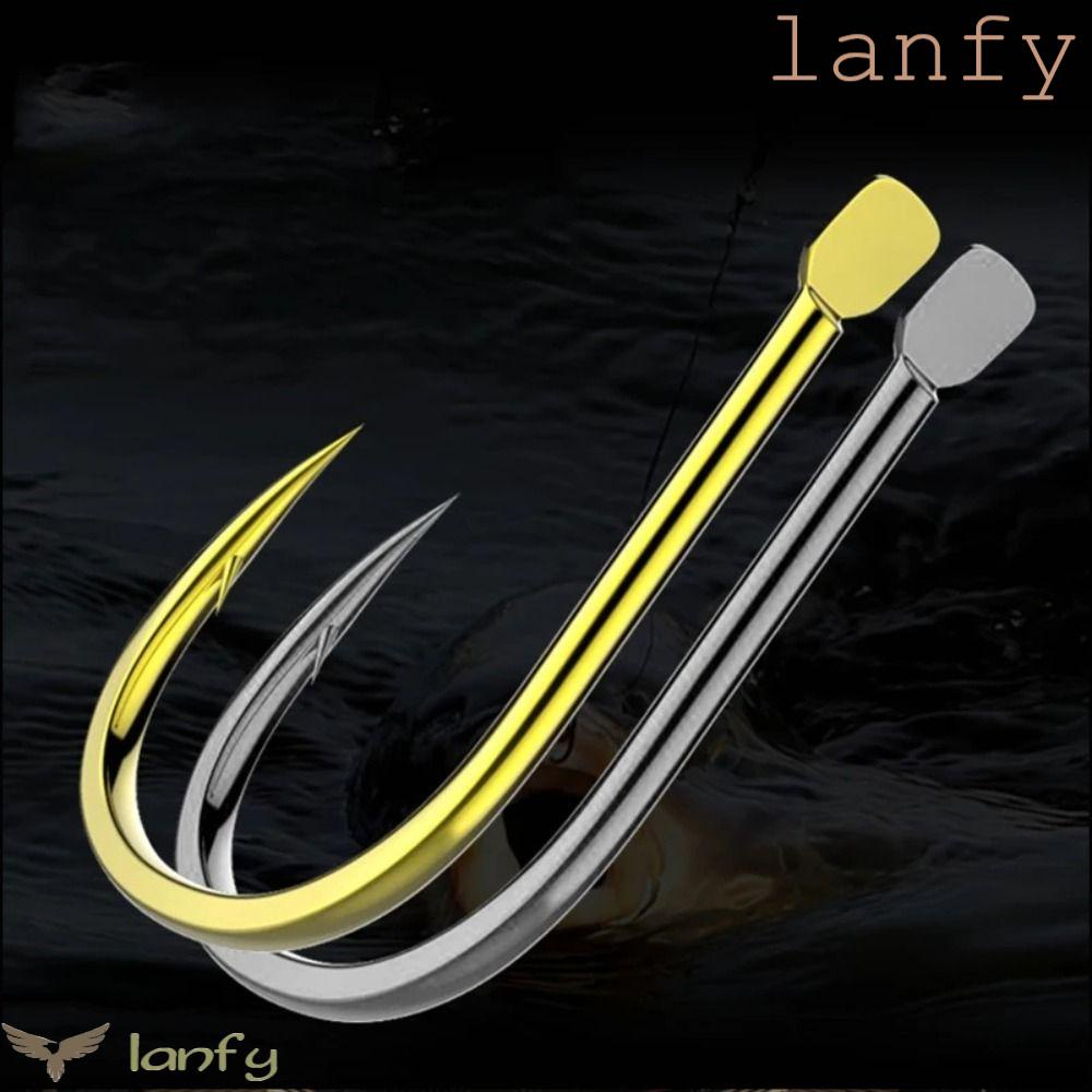 LANFY Móc Câu Cá Đầu Phẳng Chất Lượng Cao