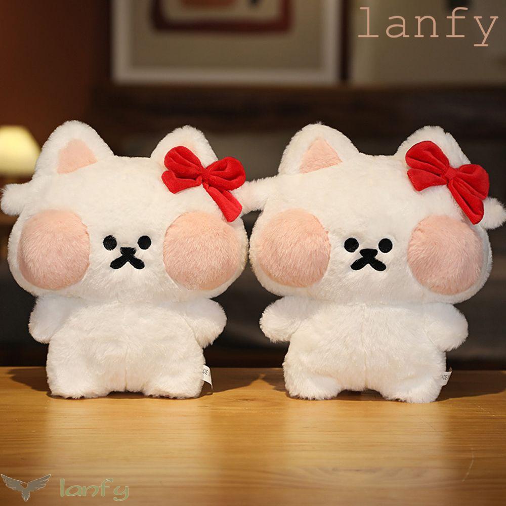 LANFY Thỏ Nhồi Bông Mềm Mại Xinh Xắn Trang Trí Phòng