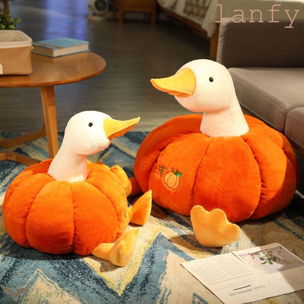 LANFY Đồ chơi nhồi bông Hình Vịt Hoạt Hình Dễ Thương Trang Trí Nhà Cửa