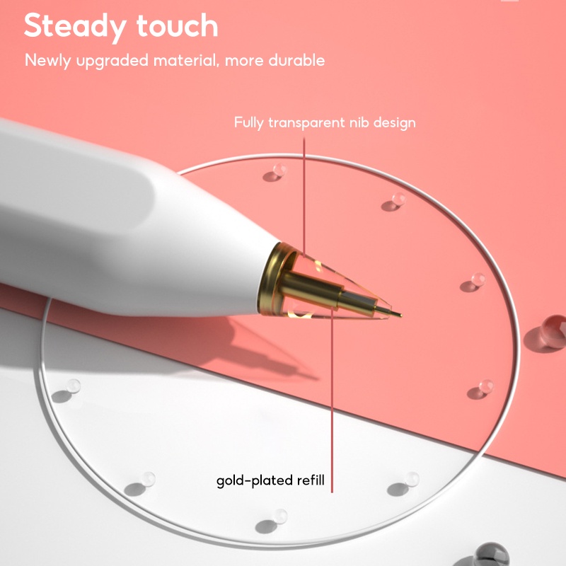TBTIC Đầu Thay Thế Cho Bút Cảm Ứng Apple Pencil Thế Hệ 1 2 3.0 4.0 Màu Trong Suốt
