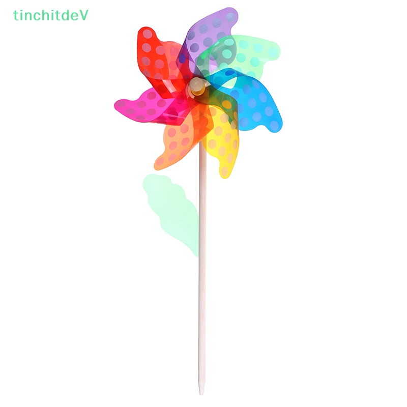 [TinchitdeV] Đồ Chơi Chong Chóng Gió Sân Vườn Bằng Gỗ 24cm [Mới]