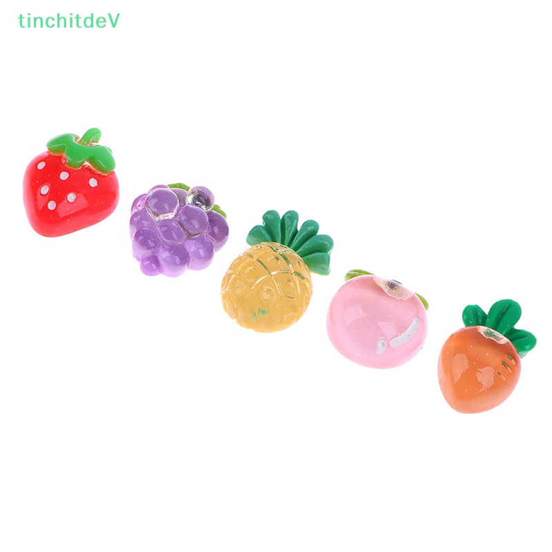 [TinchitdeV] Set 20 Miếng Dán Resin Hình Trái Dứa Ch Dễ Thương Làm Bông Tai DIY [Mới]