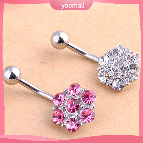 Bộ 7 Khuyên Rốn Tròn Đính Đá Dùng Múa Belly Dance